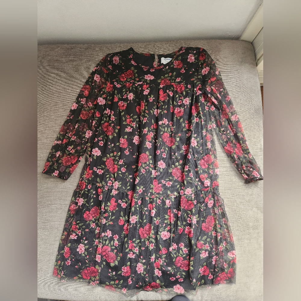 Old Navy Floral long sleeve dress Excellent conditions Size 14